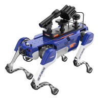 反恐防暴四足機(jī)器狗（第5代，自組網(wǎng)+集成一體式遙控器+雙光三軸增穩(wěn)云臺(tái)+38mm六連發(fā)射器+捕捉網(wǎng)發(fā)射器）